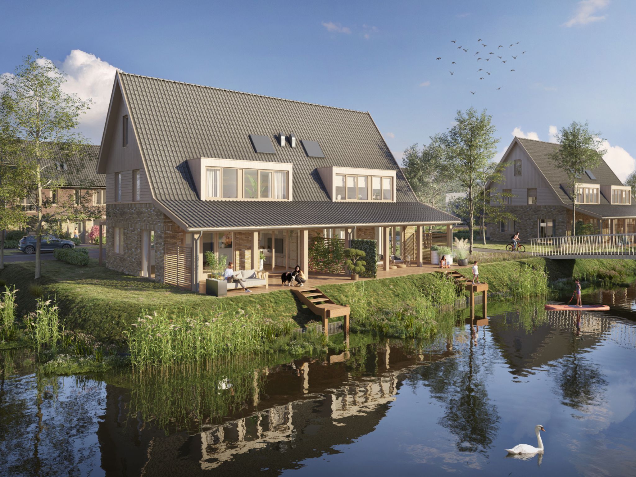 Nieuwbouw Molenblik Fase1 Ext Tweekapper Terras Tuinzijde Type A Bnr9tm18 2048X1536